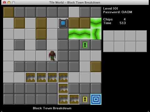 Let's Play Chip's Challenge: Walls of CCLP4 - Part 22 - Blockdown
