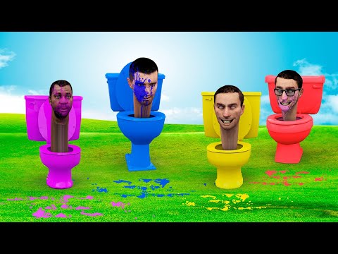 Super Granny VS Color Skibidi toilet VS Speakerman VS Cameraman