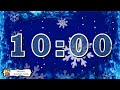 10 Minutes Winter Snow Timer w Music