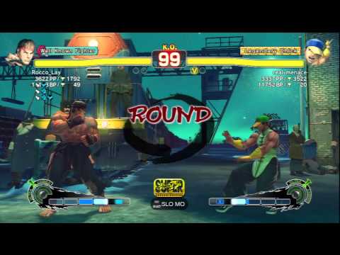 Rocco_Lay (Ryu) Vs real-menace (Yun) SSF4 AE Ranked Matches - PSN