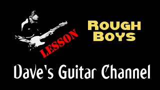 LESSON - Rough Boys and that killer outro by Pete Townshend