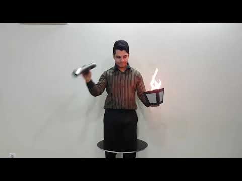 Tora Fire to Flower Vase 3 times by Tora Magic Company