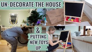 DITL VLOG | MOTIVATIONAL JANUARY MORNING, UNDECORATE & GET STUFF DONE & PUTTING TOGETHER NEW TOYS !