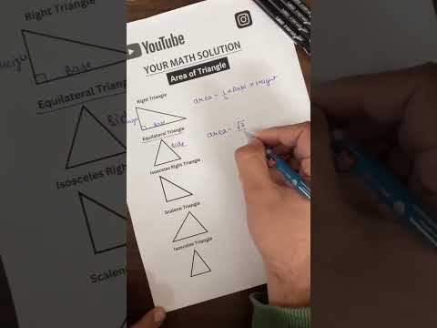 area of different 📐 triangles , equivalent triangle, Right angle triangle, scales triangle