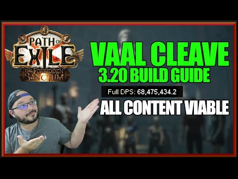 [3.20 POE] VAAL CLEAVE - SECRETLY ONE OF THE STRONGEST MOST BUSTED MELEE SKILLS! ALL CONTENT VIABLE