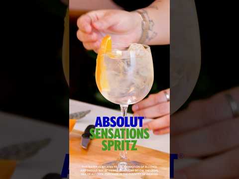 How to make the Absolut Sensations Spritz in 13 seconds!  #absolut #spritz #cocktail