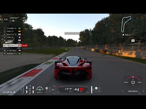GT7 Hypercar Parade Monza Ferrari FXX K