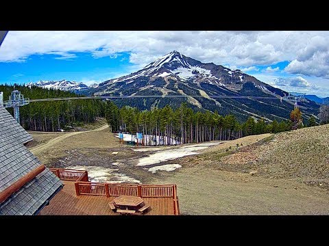 Timelapse of a ski resort Big sky, Montana
