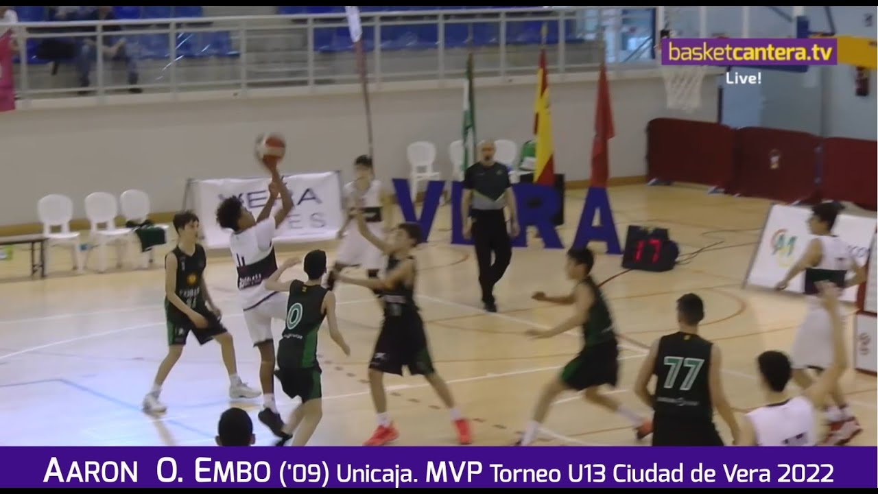 AARON  O. EMBO ('09) Unicaja. MVP Torneo U13 Ciudad de Vera 2022 #BasketCantera.TV