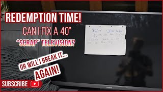 Hitachi 40inch TV Found On The Scrap! Can I FINALLY Fix One Successfully?