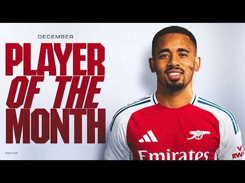 GABBY'S ON FIRE 🔥  | December Player of the Month winner: Gabriel Jesus