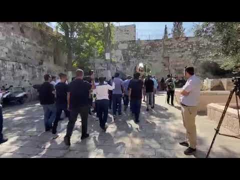 المنتخب السعودي يزور القدس ويصلي في الاقصى