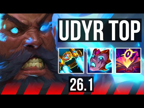 UDYR vs OLAF (TOP) | Good KDA: 16/1/18, 45K damage | KR Master | 26.1