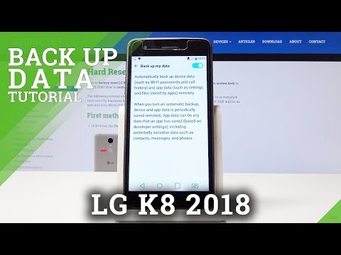 How to Use Google Backup in LG K8 2018 - Add Backup Account