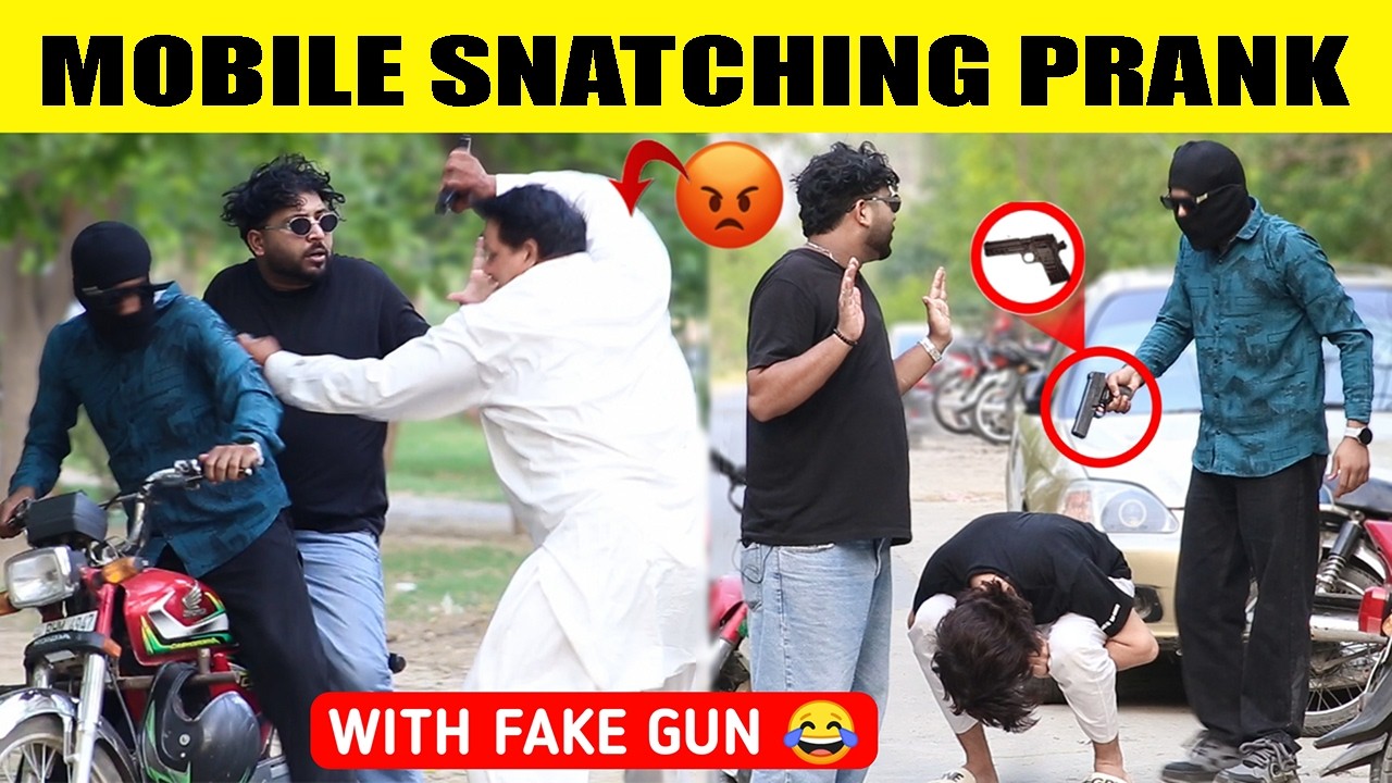 Mobile Snatching Prank | With Fake Gun  || by Sharik & Iqbal Malik on @sharikshah