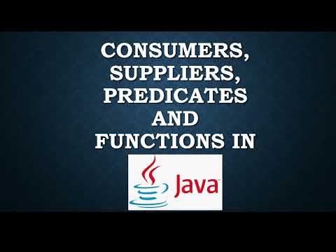 Consumers Suppliers Predicates Functions Java Util Function Interfaces Lambda Expressions