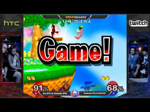 Evo 2015 - CLG | PewPewU & SFAT Vs. [A] Armada & Ice - SSBM Teams Grand Finals - Smash Melee