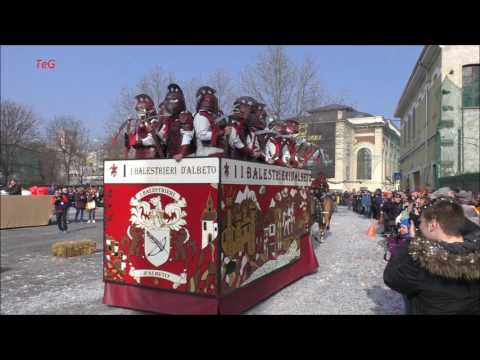 I Balestrieri D´Albeto carro da getto - Carnevale Ivrea 2017