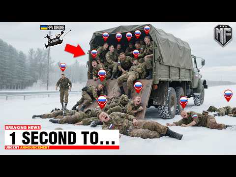 Ukrainian FPV Drone Catches a Russian Truck Full of Soldiers - Then THIS Happened...
