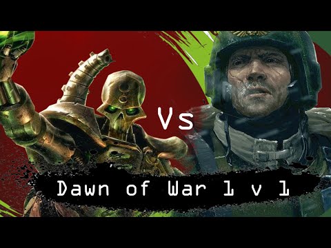 Dawn of War Soulstorm 1 v 1 Imperial Guard (abcent_70) vs Necrons (Qdaw)