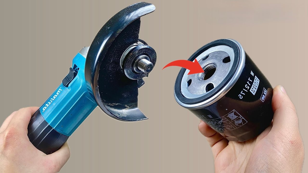 Put an oil filter in the angle grinder 🔥 This CHANGED my approach to everything