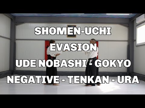 Shomen-Uchi, Evasion, Ude Nobashi - Gokyo, Negative - Tenkan - Ura / Aikido techniques