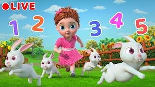 Number Song | Five Little Bunnies + More Baby Songs | Beep Beep Nursery Rhymes