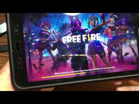 Jugando Free Fire con la Tablet Samsung Active 2 conectada a Ethernet y Gano