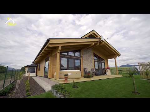 Jednopodlažný zrubový drevený dom SABRINA