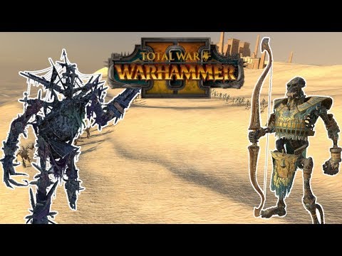 Totalwar Warhammer II 30 Necrofex Colossus Vs 30 Bone Giant