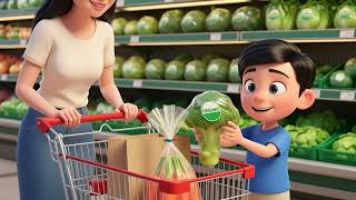 mjTiếng Anh Giao Tiếp Cho Bé: Cùng Mẹ Đi Siêu Thị | At The Supermarket | Shopping Vocabulary