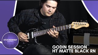 Video thumbnail for Godin Session HT Matte Black RN - Electric Guitar (SOUND DEMO) by Stockenhof Muziek