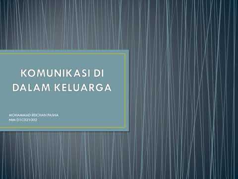 Penjelasan tentang komunikasi di dalam keluarga