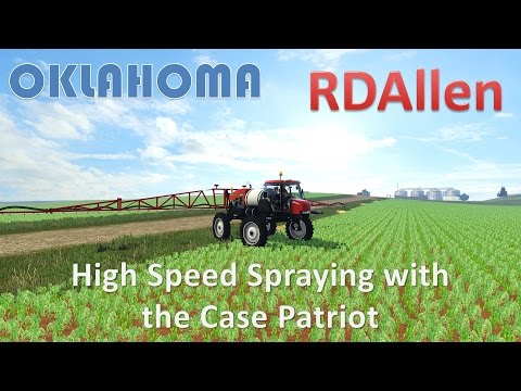 High Speed Spraying with the Case Patriot -Farming Simulator 15 Oklahoma