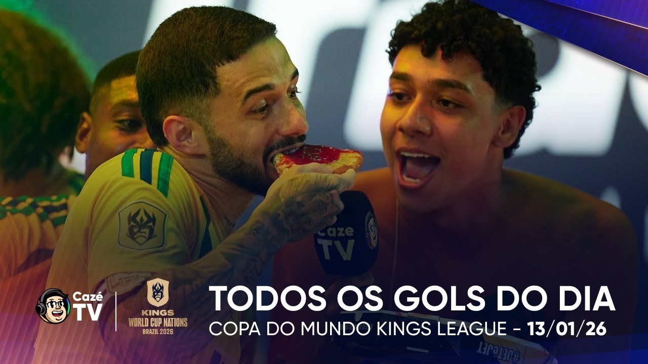 TODOS OS GOLS DO DIA! COPA DO MUNDO KINGS LEAGUE | QUARTAS DE FINAL| 13/01/26