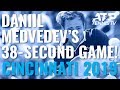 Daniil Medvedev Serves Four Aces In A Row For A 38-Second Game! | Cincinnati 2019 Day 4