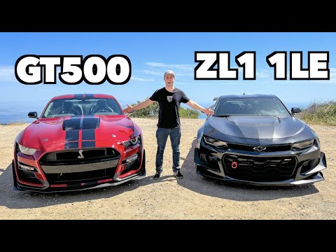Shelby GT500 vs Camaro ZL1 1LE Head To Head Review!