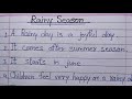 Rainy Season In English 10 Lines On Rainy Season Essay Writing Short Essay For Kids