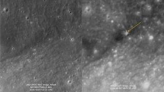 Download lagu Before and after moon images show impact of SpaceX rocket crash mp3