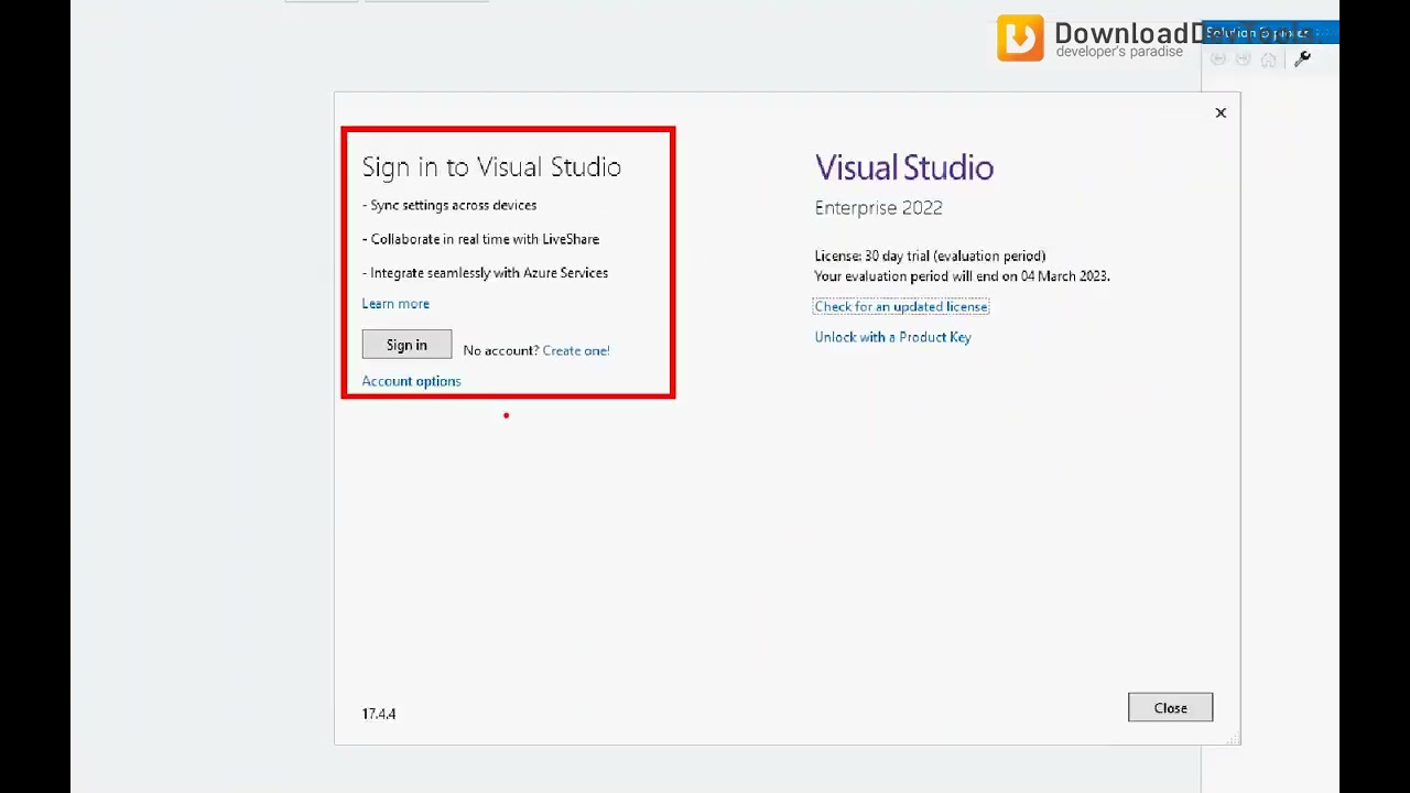 How To Unlock Visual Studio 2022 Professional & Enterprise with an License or Product Key