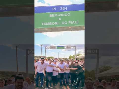 Novo asfalto da PI-264, no trecho que liga o entroncamento da PI-140 à sede de Tamboril do Piauí