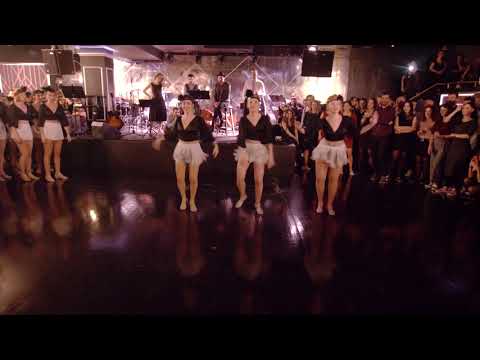 Rhythm Hoppers Chorus Line with Felipe Braga performance at Christmas party 2019