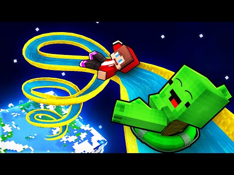 Mikey and JJ Built GIANT WATERPARK in Minecraft (Maizen)