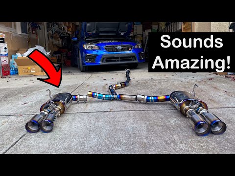 RES Valvetronic Titanium Catback Exhaust Install for Subaru WRX STI 2015-2021 JDMuscle Sound