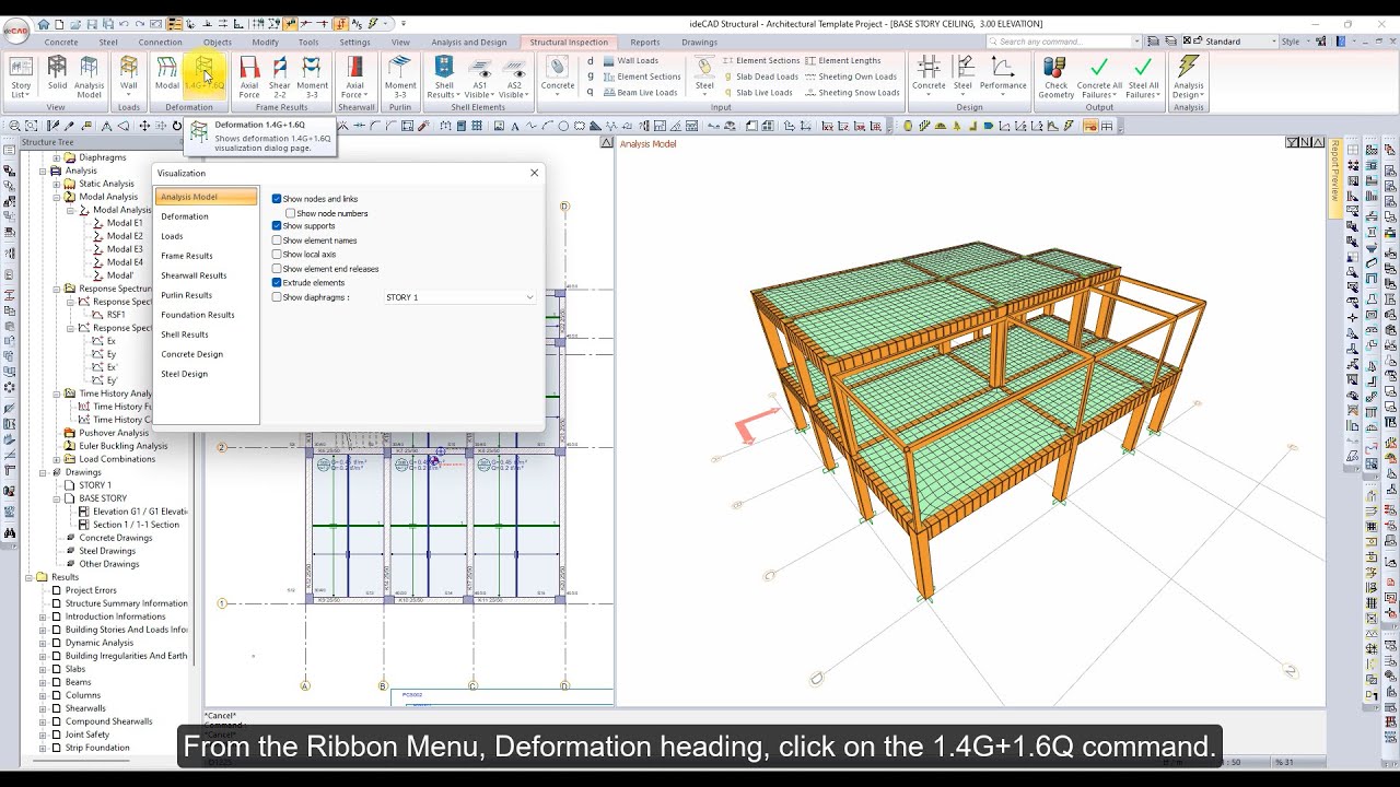 ideCAD Structural | Structural Analytical Model | Structural BIM Software