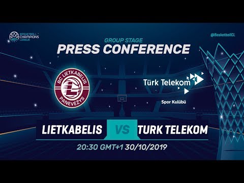 Lietkabelis v Türk Telekom - Press Conference - Basketball Champions League 2019-20