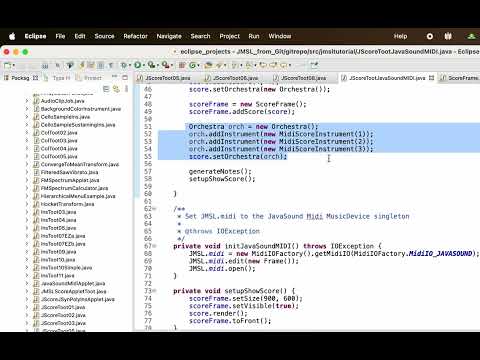 JMSL Tutorial: JMSL Score with MIDI instruments