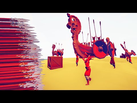 🚤 5 LONGSHIPS vs ⚡ Every GOD - part 1 | Totally Accurate Battle Simulator | TABS