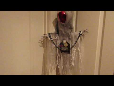 Animated ghost spectre halloween prop sound activated