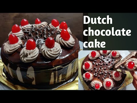 Dutch Chocolate Cake Recipe 😋Dutch Cream Cake Recipe@Meenal's Cooking Creations #Chocolate Ghanache